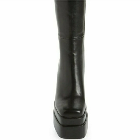 AZALEA WANG Chunky Platform Black Heeled Boots Tiktok Famous LNC With Box - Picture 4 of 12